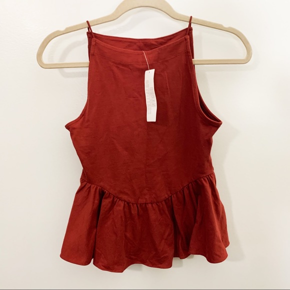 Urban Outfitters Tops - NWT Urban Outfitters Rust Peplum Top